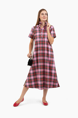 Weekender Ruffle Caftan - Merry Plaid