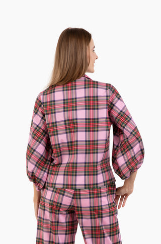 Take Pause Top - Merry Plaid