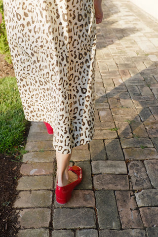 Weekender Caftan Lounge Dress - Leopard