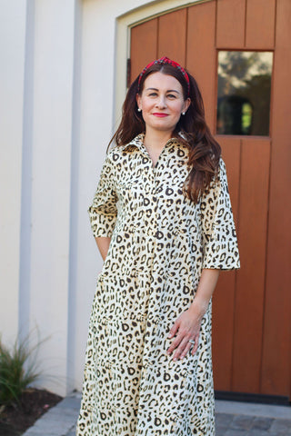 Weekender Caftan Lounge Dress - Leopard