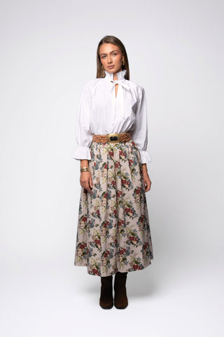 Take Pause Maxi Poplin Skirt - Emma