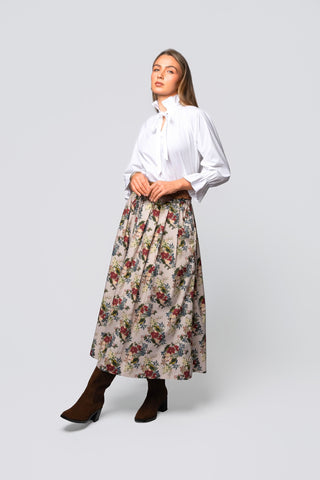 Take Pause Maxi Poplin Skirt - Emma