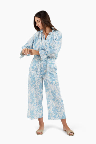 Take Pause Pant - Bluebird Toile