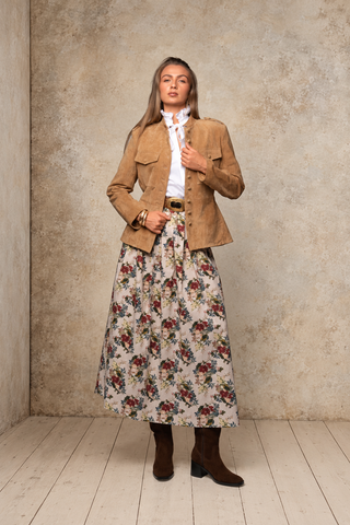 Take Pause Maxi Poplin Skirt - Emma