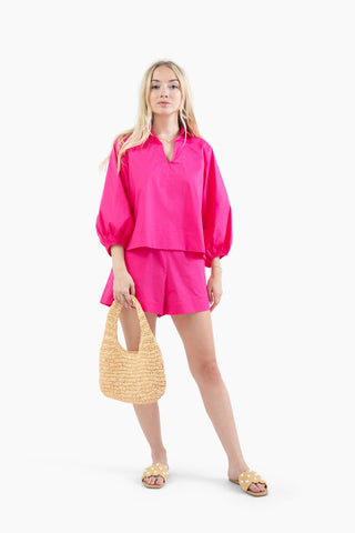 Take Pause Short Set - Island Pink