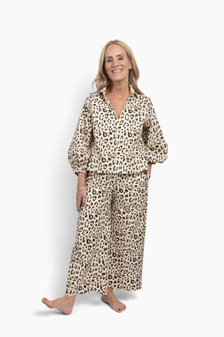 Take Pause Pant Set - Leopard