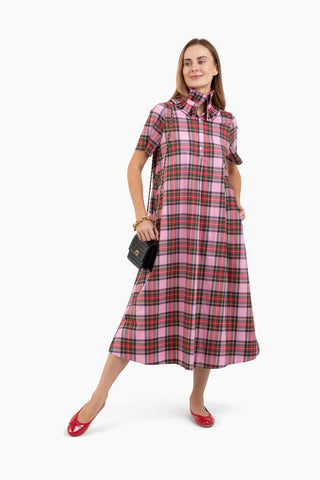 Weekender Ruffle Caftan - Merry Plaid