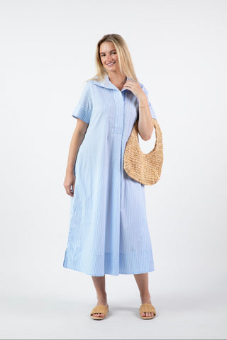 Weekender Caftan Short Sleeve Lounge Dress - Piper