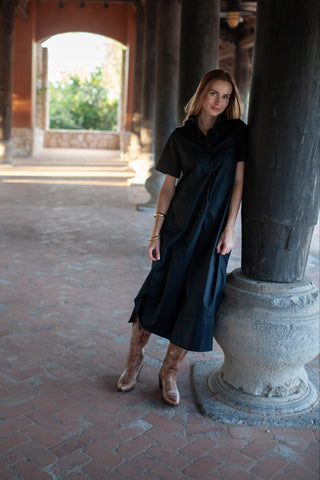 Weekender Ruffle Caftan - Midnight