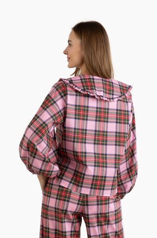 Lady Dwell Top - Merry Plaid