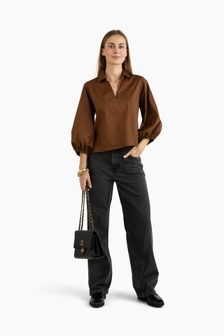 Full-Length Take Pause Pant Set -Tudor Brown