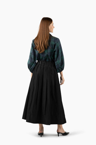 Take Pause Top - Black Watch Plaid