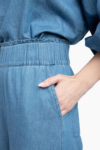 Take Pause Pant Set - Chambray