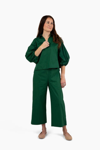 Take Pause Pant Set - Hunter Green