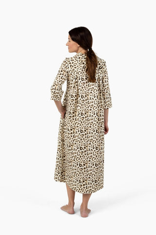 Weekender Caftan Lounge Dress - Leopard