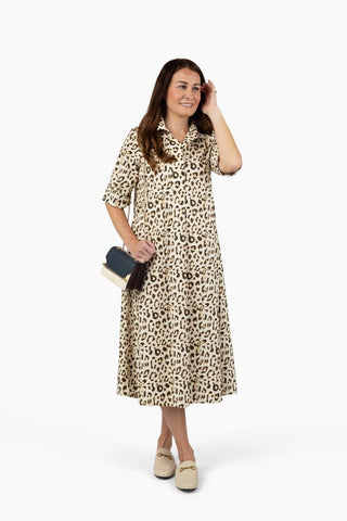 Weekender Caftan Lounge Dress - Leopard