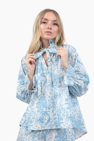 Juliette Top - Bluebird Toile