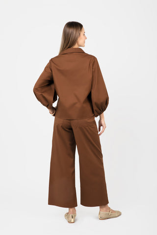 Full-Length Take Pause Pant Set -Tudor Brown