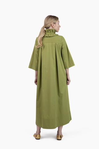 Weekender Ruffle Caftan - Wasabi