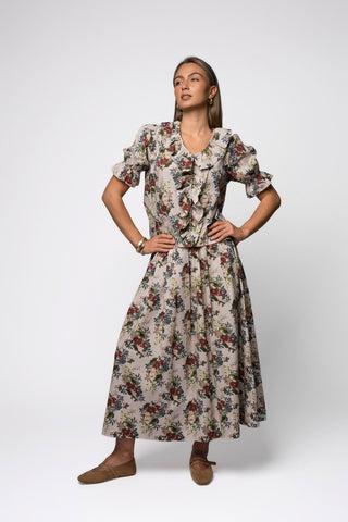 Take Pause Maxi Poplin Skirt - Emma