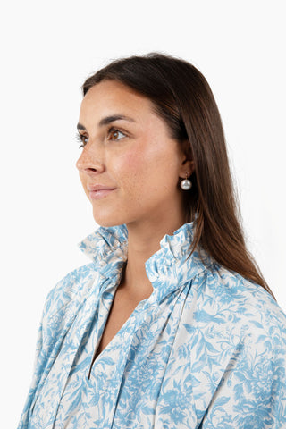 Juliette Top - Bluebird Toile