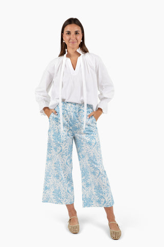 Take Pause Pant - Bluebird Toile
