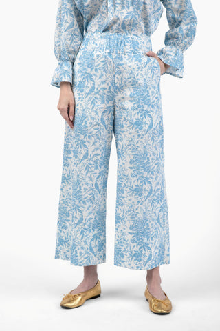 Take Pause Pant - Bluebird Toile