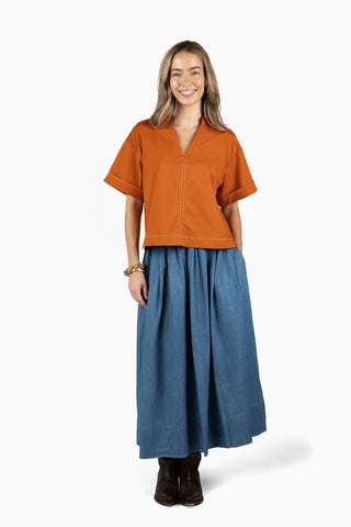 Daydreamer Top - Texas Orange