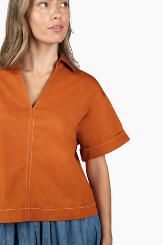 Daydreamer Top - Texas Orange