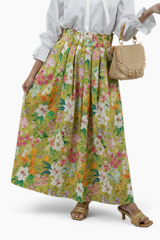 Take Pause Poplin Maxi Skirt - Lillian