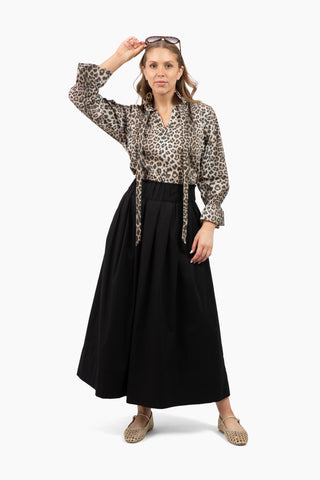 Juliette Top - Khaki Leopard