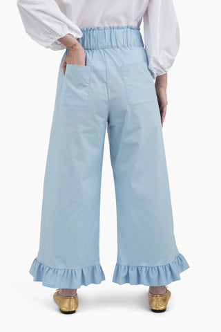 Lady Bird Ruffle Pant - Vintage Blue