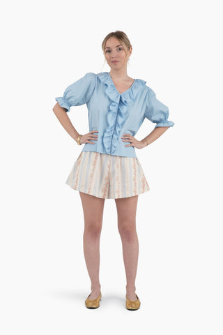 Pretty in Peace Top - Vintage Blue
