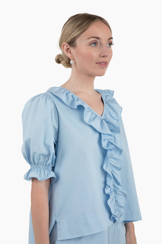 Pretty in Peace Top - Vintage Blue