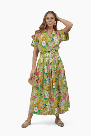 Take Pause Poplin Maxi Skirt - Lillian