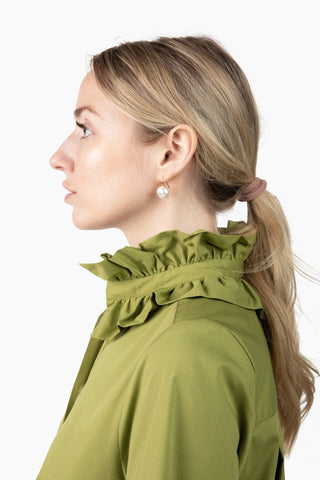 Weekender Ruffle Caftan - Wasabi